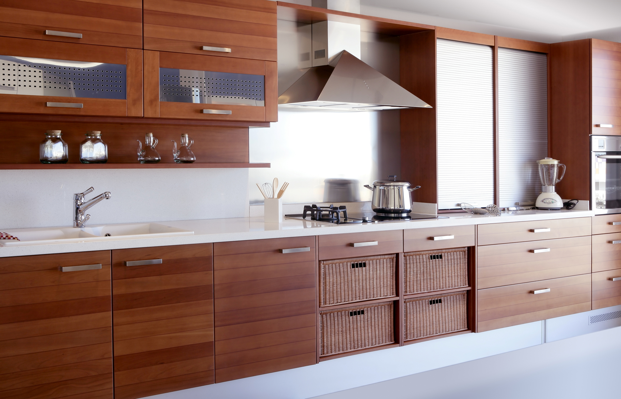 Cuisine orange et bois: deco meuble cuisine bois. decoration bois ...
