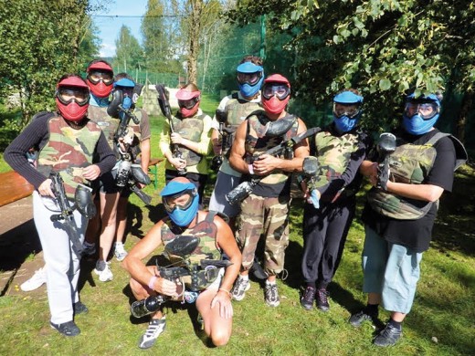 paintball-groupe - Crédit Pays des Lacs Pierre Percée