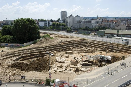 Vue sur la fouille d'archéologie préventive - Crédit photos  Annie Viannet Inrap