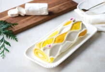 Bûche roulée au chèvre et butternut