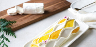 Bûche roulée au chèvre et butternut