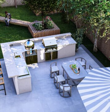 Une cuisine d’extérieur aussi pratique que durable