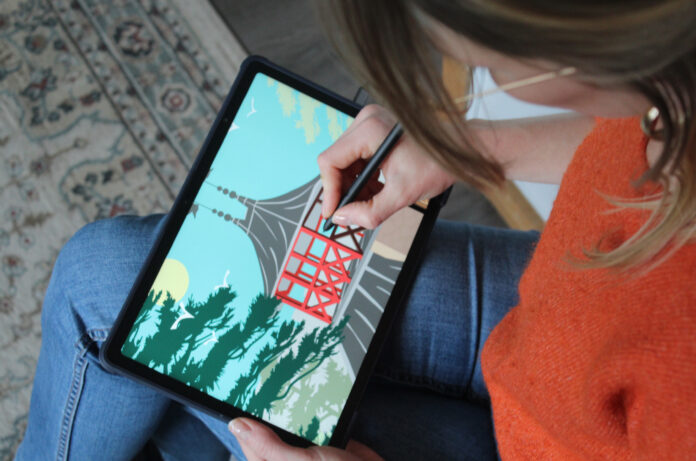 02-dessin tablette graphique Julie Menigoz illustratrice - 2 ©Théo Piga